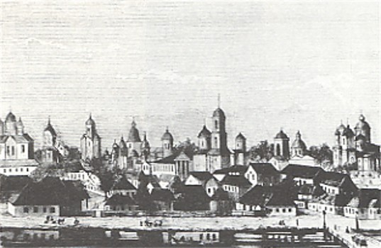 Image - Nizhyn on a 19th-century engraving.